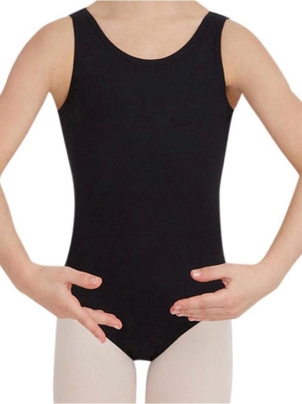 Girls Large Black Capezio Leotard
